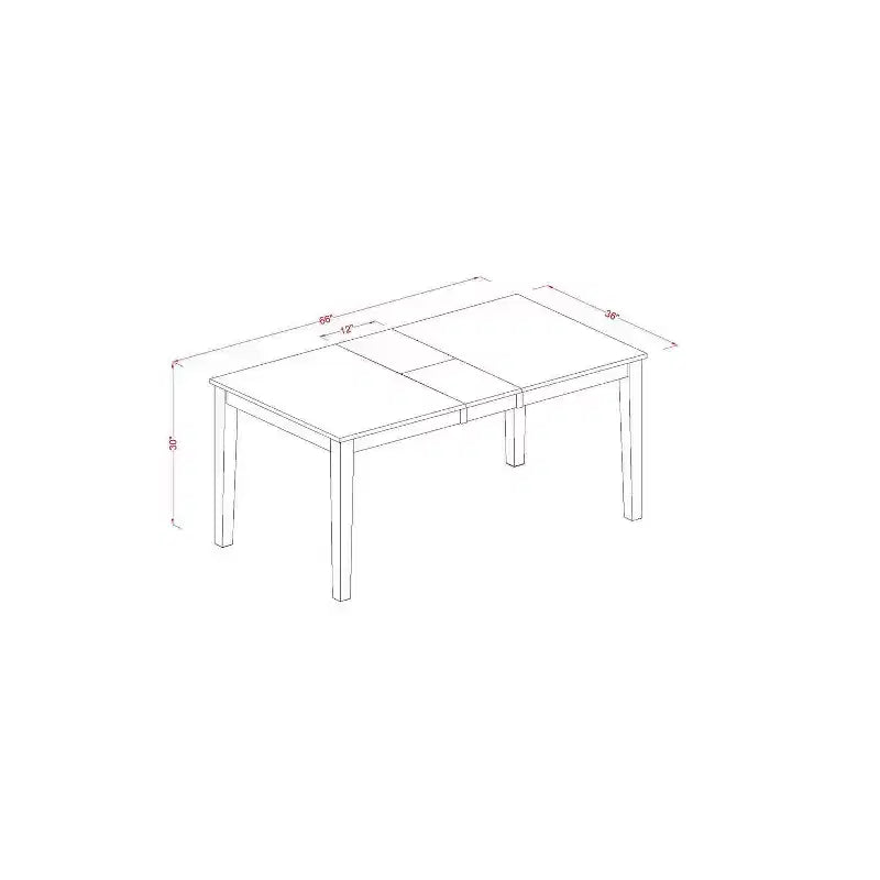 Set da pranzo alto 5 pezzi nero e marrone scuro, 4 posti