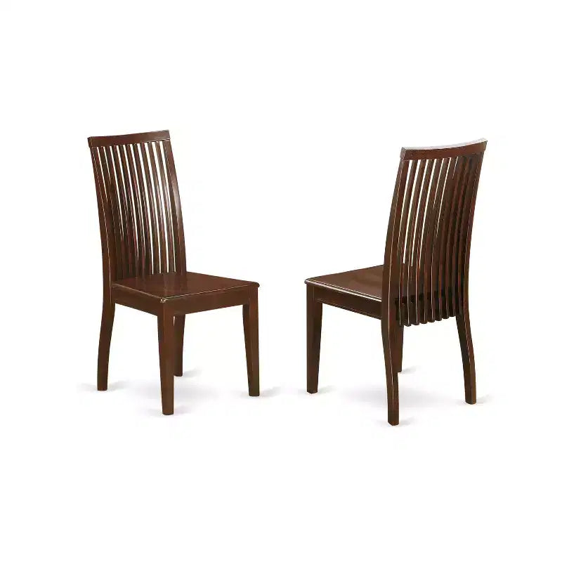 Set da pranzo rettangolare 5 pezzi in similpelle marrone, 5 posti