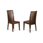 Set da pranzo rettangolare 5 pezzi in similpelle marrone, 5 posti