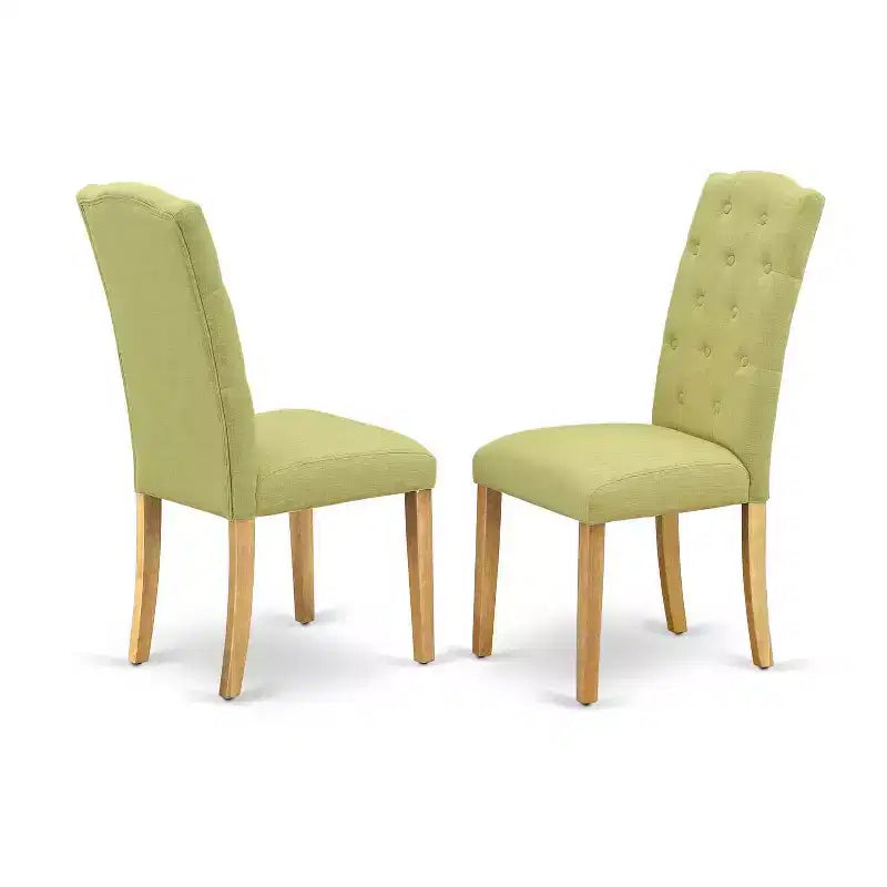 Set da pranzo da 5 pezzi in rovere naturale, sedie in similpelle, 4 posti a sedere