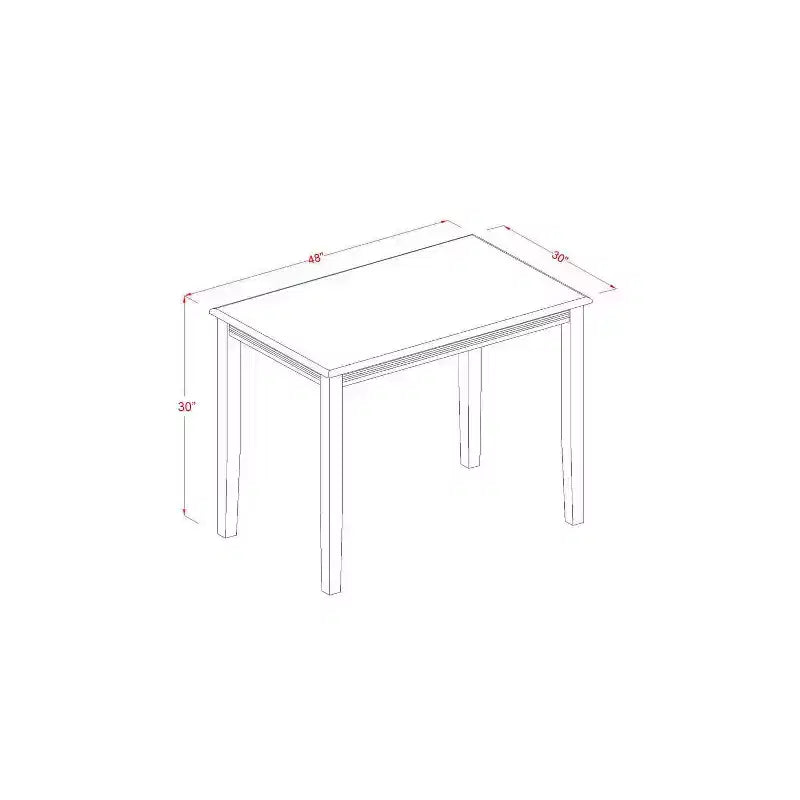 Set da pranzo allungabile rettangolare a 5 pezzi, marrone scuro, per 4 persone