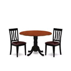Set da pranzo rotondo da 3 pezzi Espresso, 2 posti a sedere