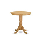 Set da pranzo rotondo a 3 pezzi Retro Brown ad altezza bancone per 2