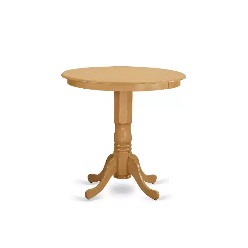 Set da pranzo rotondo a 3 pezzi Retro Brown ad altezza bancone per 2