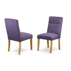 Set da pranzo rettangolare allungabile in similpelle marrone scuro, 5 pezzi, 4 posti a sedere