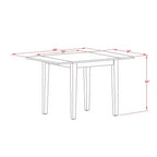 Set da pranzo rettangolare allungabile in similpelle marrone scuro, 5 pezzi, 4 posti a sedere