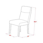 Set da pranzo rettangolare allungabile in similpelle marrone scuro, 5 pezzi, 4 posti a sedere