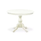 Set da pranzo rotondo da 5 pezzi in noce scuro per 4 persone