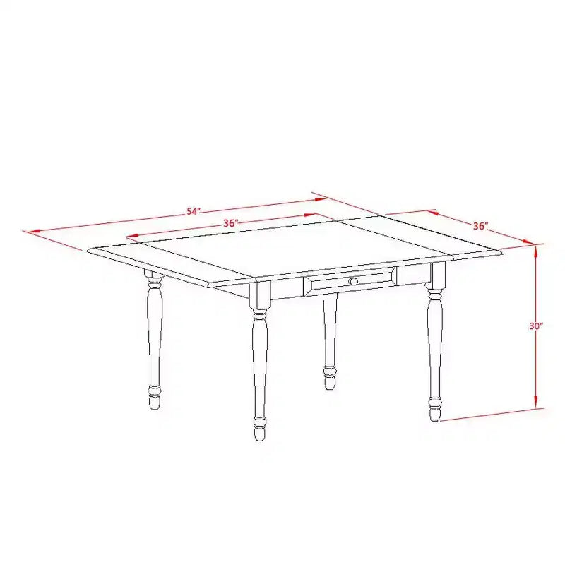 Set da pranzo in legno a 3 pezzi per 2 persone, colore espresso