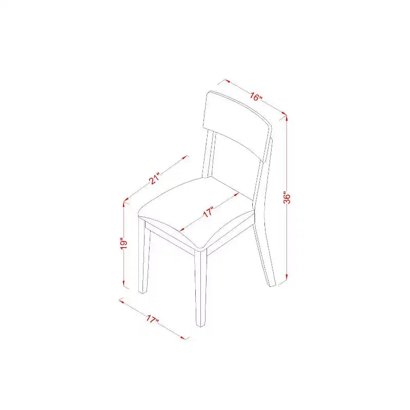 Set da pranzo rettangolare 5 pezzi in legno lino bianco, 4 posti a sedere