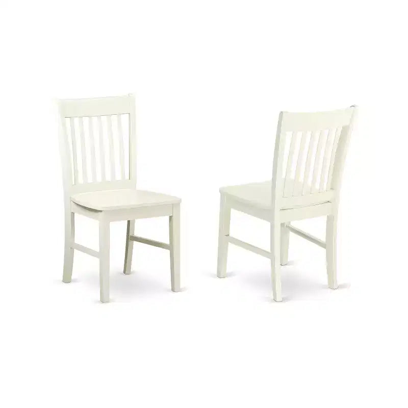 Set da pranzo rotondo in 3 pezzi Linen White per 2 persone, struttura in legno con sedili in similpelle