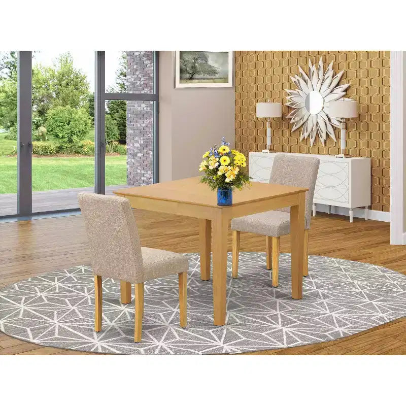 Set da pranzo rotondo a 3 pezzi, Espresso, 2 posti a sedere