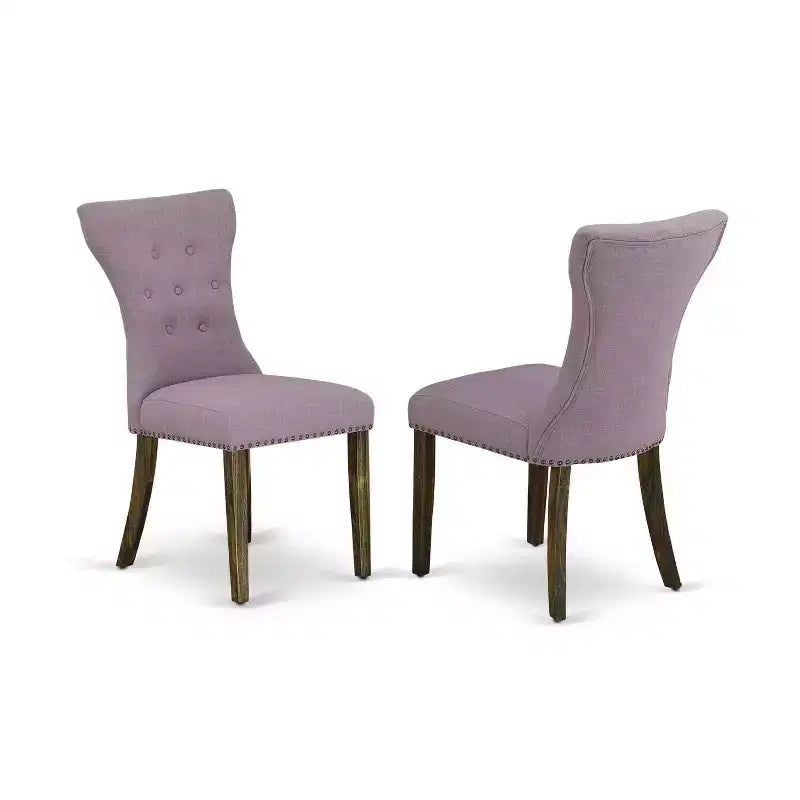 Set da pranzo rettangolare marrone da 7 pezzi per 6 persone con poltroncine imbottite in similpelle