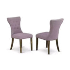 Set da pranzo rettangolare marrone da 7 pezzi per 6 persone con poltroncine imbottite in similpelle