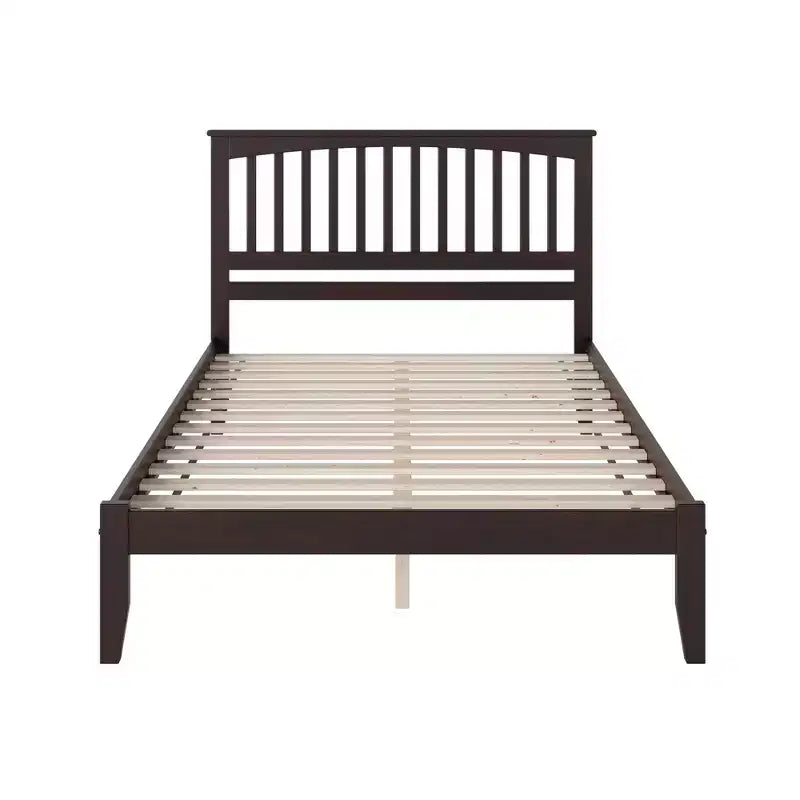 Testiera per letto a piattaforma King Espresso in legno massello - Autoportante, 2 persone