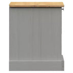 Comodino rettangolare in legno marrone con cassetto - Monouso