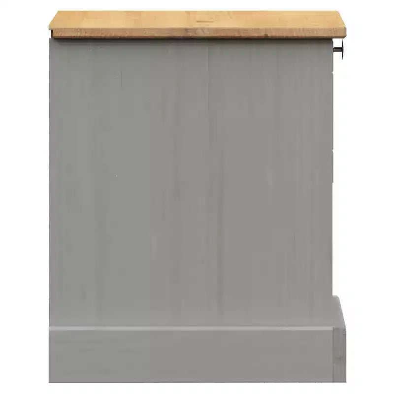 Comodino rettangolare in legno marrone con cassetto - Monouso
