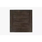 Tavolino quadrato in stile rustico, colore Marrone Barnwood/Bianco Vintage