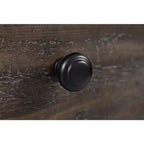 Tavolino quadrato in stile rustico, colore Marrone Barnwood/Bianco Vintage