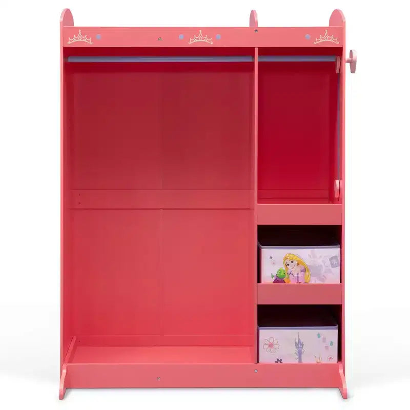 Armadio rosa per vestiti da travestimento per bambini con specchio – Monoposto