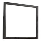 Specchio da Parete Rettangolare con Cornice in Legno Grigio