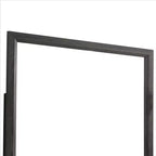 Specchio da Parete Rettangolare con Cornice in Legno Grigio