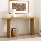 Consolle – Beige / Nero / Naturale, Gambe Geometriche, Ingresso & Corridoio
