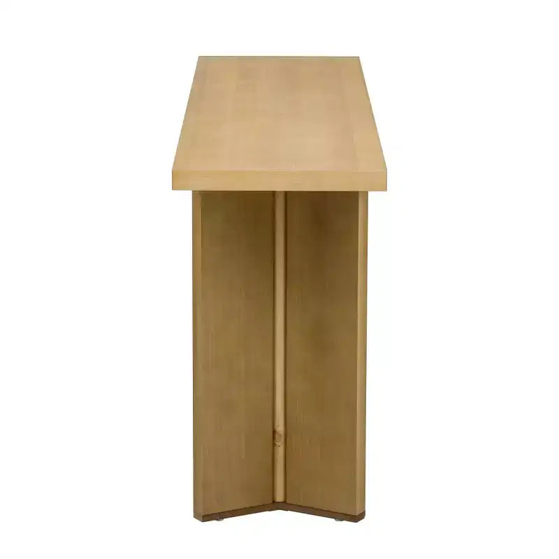 Consolle – Beige / Nero / Naturale, Gambe Geometriche, Ingresso & Corridoio
