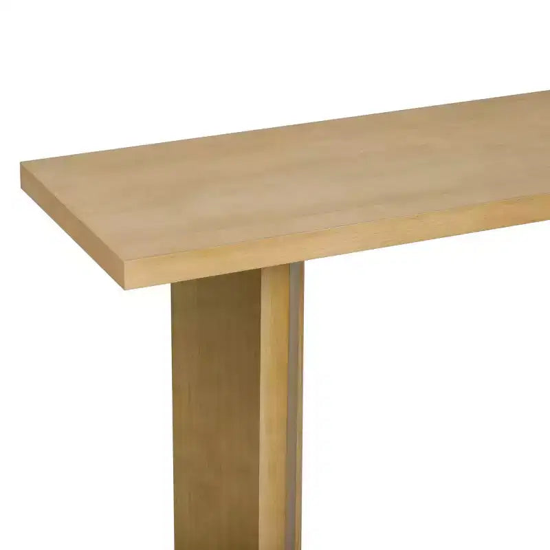 Consolle – Beige / Nero / Naturale, Gambe Geometriche, Ingresso & Corridoio