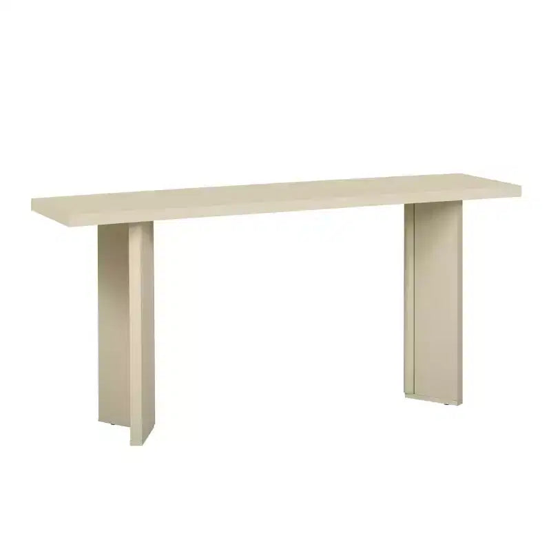 Consolle – Beige / Nero / Naturale, Gambe Geometriche, Ingresso & Corridoio