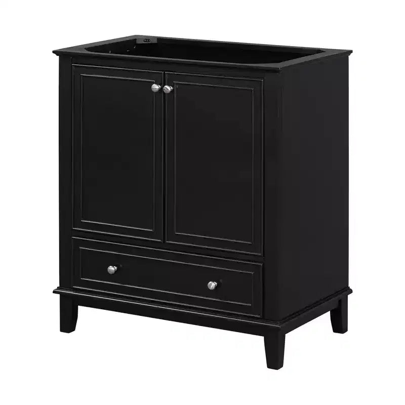 Base per mobile da bagno autoportante da 30" senza lavello – Nero / Grigio / Verde / Bianco, Singolo, con cassetto e ante a battente