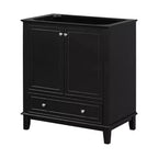 Base per mobile da bagno autoportante da 30" senza lavello – Nero / Grigio / Verde / Bianco, Singolo, con cassetto e ante a battente