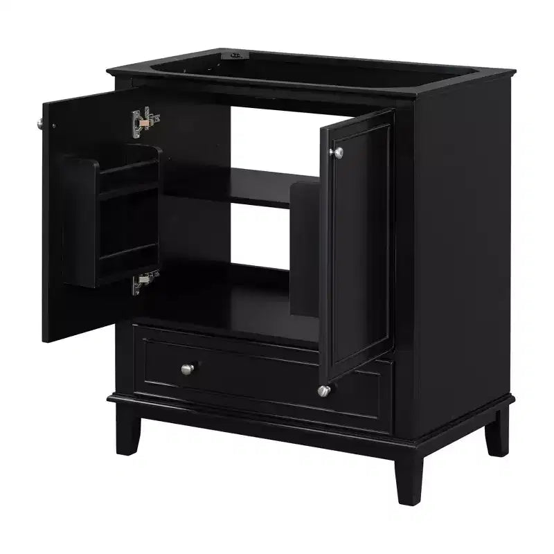 Base per mobile da bagno autoportante da 30" senza lavello – Nero / Grigio / Verde / Bianco, Singolo, con cassetto e ante a battente