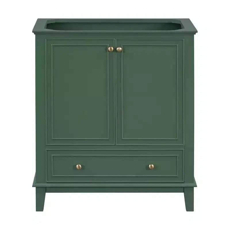 Base per mobile da bagno autoportante da 30" senza lavello – Nero / Grigio / Verde / Bianco, Singolo, con cassetto e ante a battente