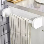 Carrello Isola da Cucina con Ruote – Nero / Bianco Crema / Blu Scuro / Bianco | Piano in Acciaio Inox, Cassetto e Porta Spezie