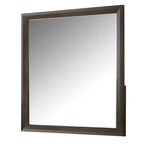 Specchio da comò Royal Hampton, vetro bisellato, cornice in legno marrone scuro, 44x45