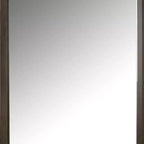 Specchio da comò Royal Hampton, vetro bisellato, cornice in legno marrone scuro, 44x45