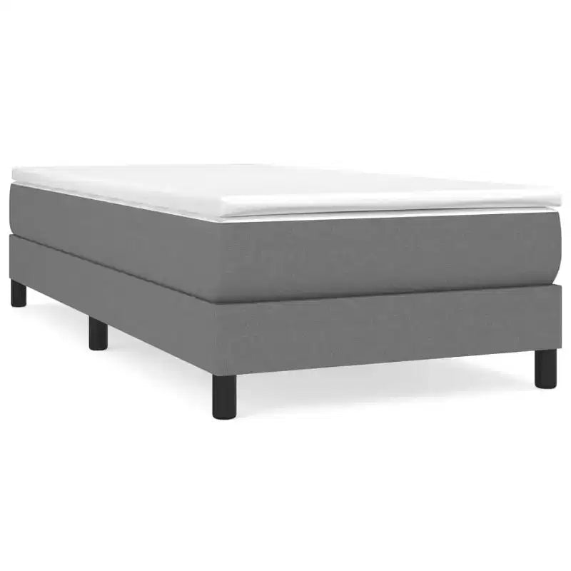 Struttura letto a piattaforma in tessuto grigio scuro, Twin XL, Letto singolo