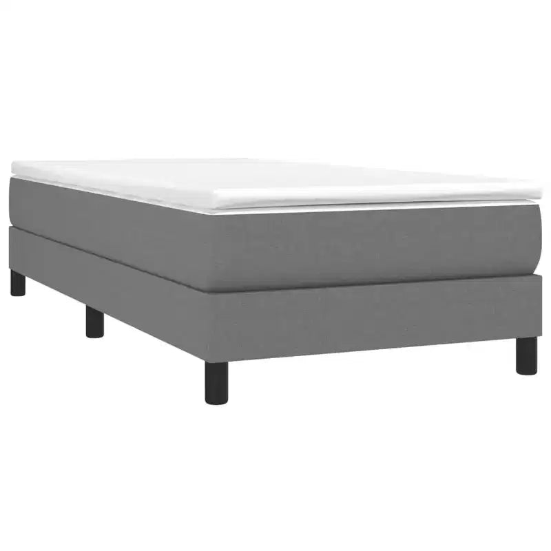 Struttura letto a piattaforma in tessuto grigio scuro, Twin XL, Letto singolo