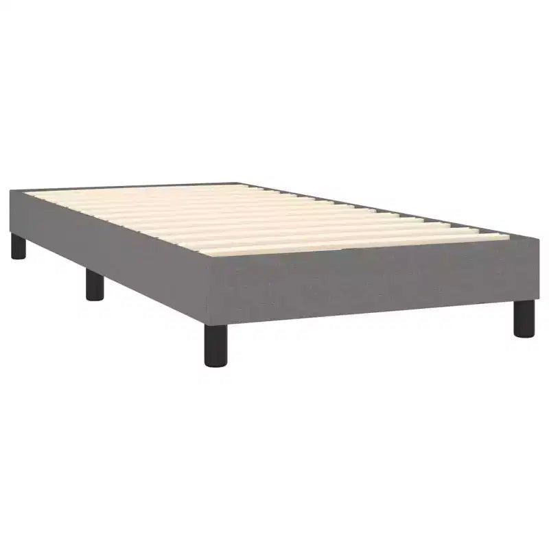 Struttura letto a piattaforma in tessuto grigio scuro, Twin XL, Letto singolo