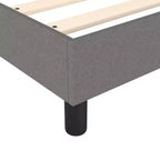 Struttura letto a piattaforma in tessuto grigio scuro, Twin XL, Letto singolo