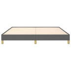 Struttura letto king-size con piattaforma grigio scuro, per 2 persone, senza testiera