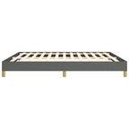 Struttura letto king-size con piattaforma grigio scuro, per 2 persone, senza testiera