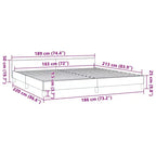 Struttura letto a piattaforma imbottita in ecopelle nera, California King, 2 persone